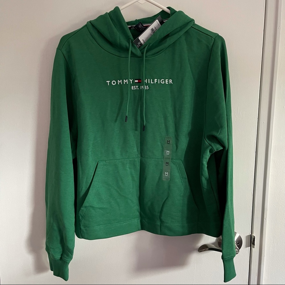 cropped tommy hilfiger hoodie